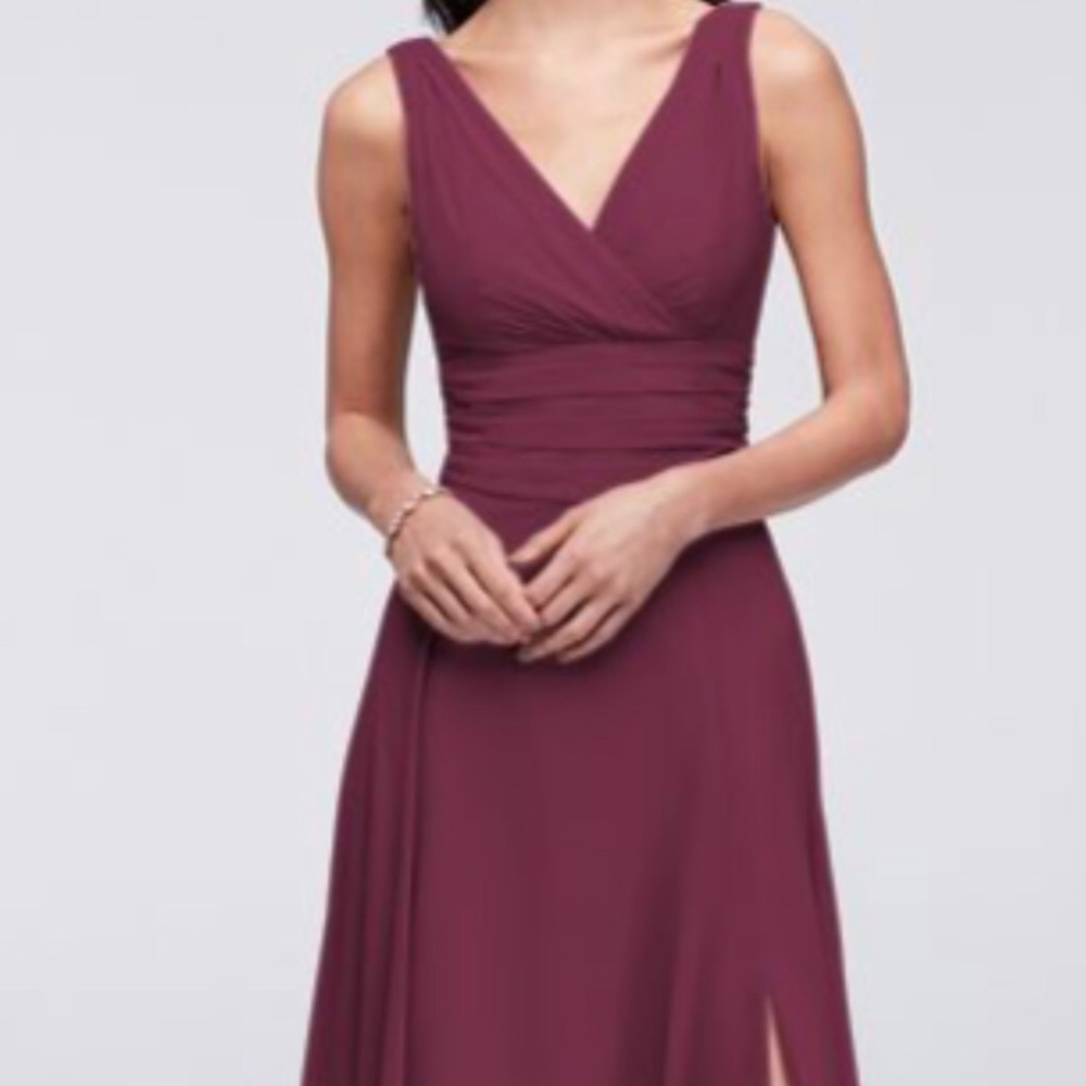 David’s Bridal Wine / Maroon Bridesmaid Dress